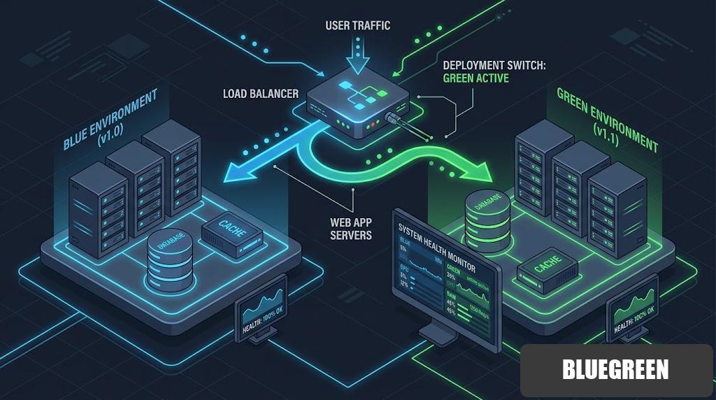 Blue-Green Deployment เทคนิคอัปเดตเว็บลื่น ลดล่ม และย้อนกลับได้ไว