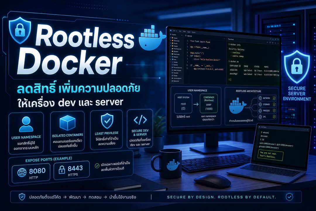 Rootless Docker ทางลัดเพิ่มความปลอดภัยให้เครื่อง Dev และ Server