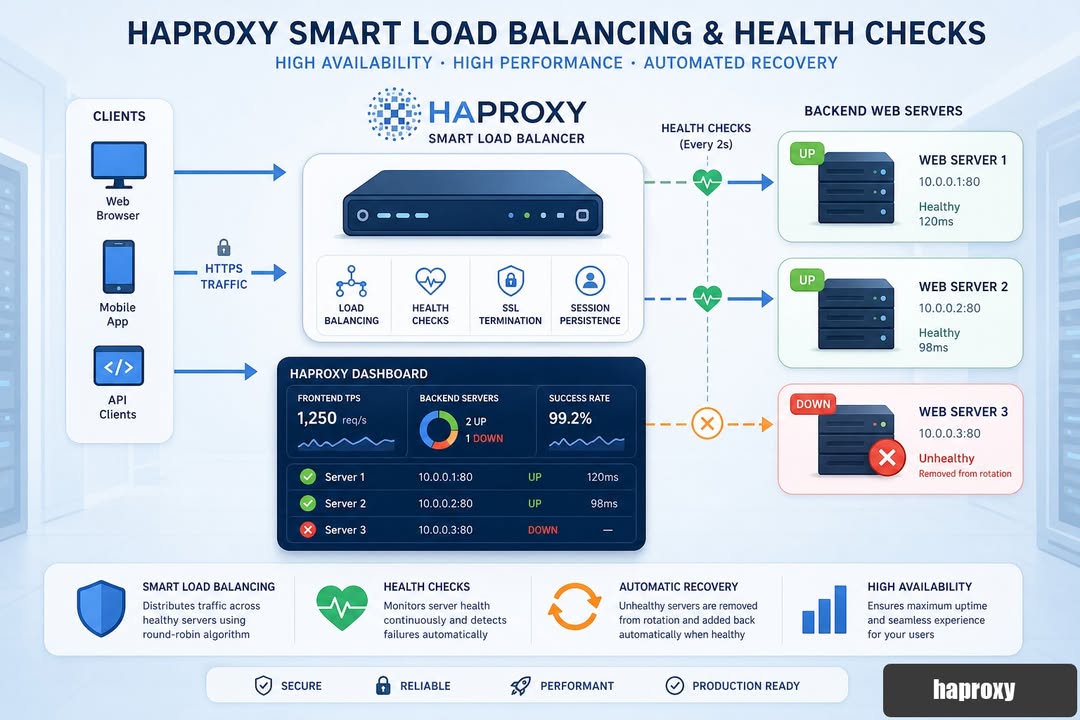 HAProxy ทำให้เว็บลื่นและเสถียรขึ้นได้อย่างไร