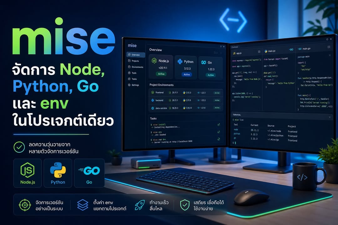 mise: จัดการ runtime และ environment หลายภาษาในโปรเจกต์เดียวให้ง่ายขึ้น