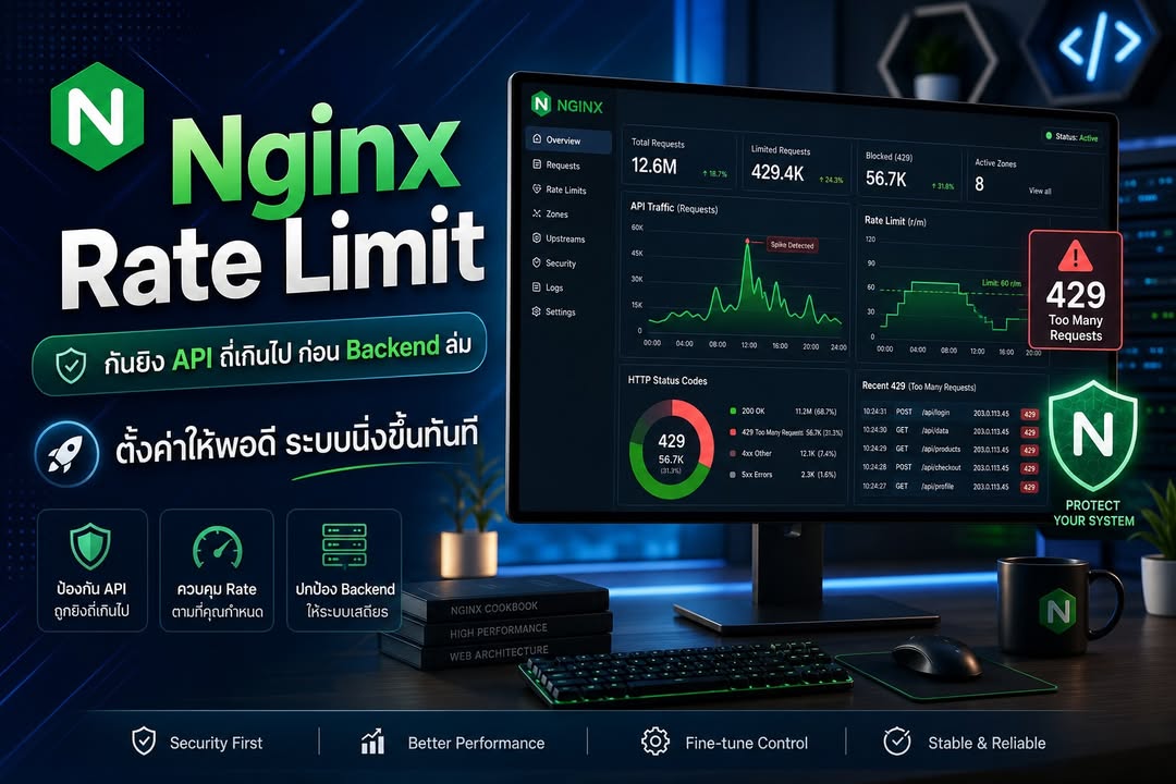 ทำ API Rate Limiting ด้วย Nginx ให้ระบบรับ Traffic Spike ได้ดีขึ้น