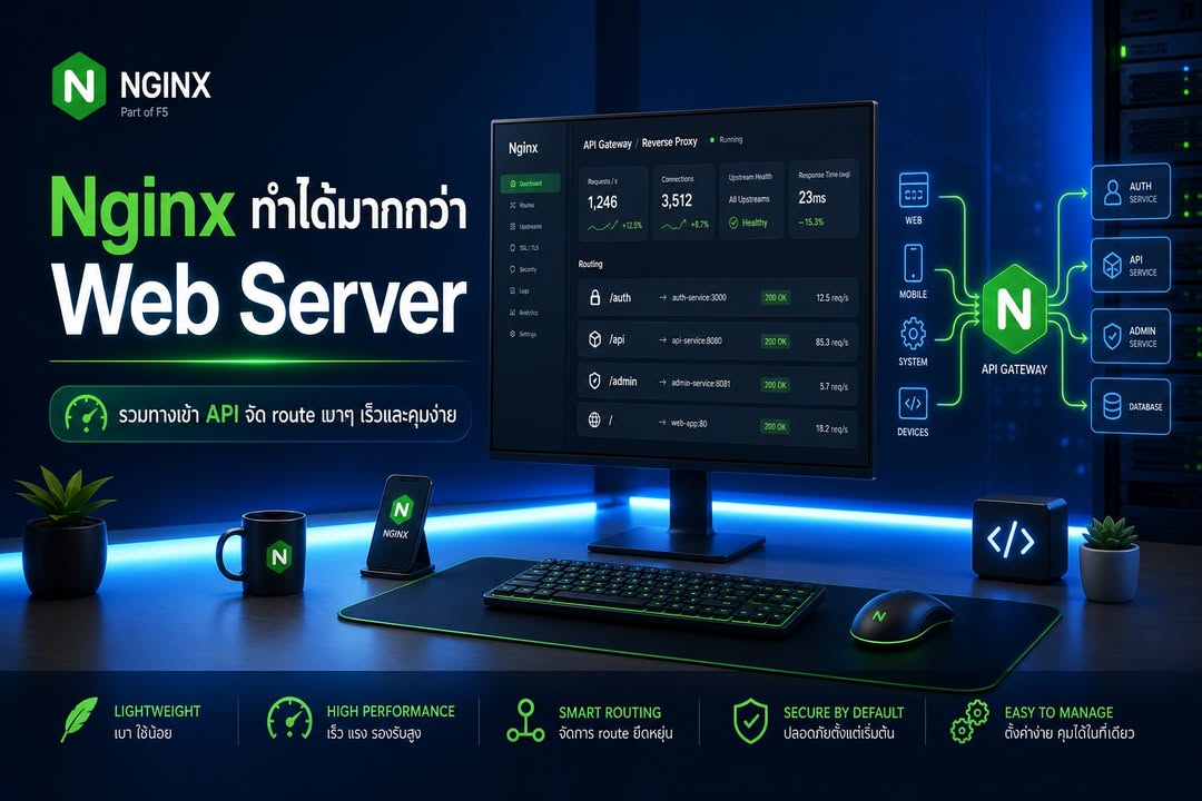 Nginx กับบทบาท API Gateway แบบเบา ที่หลายทีมเริ่มใช้ได้ทันที