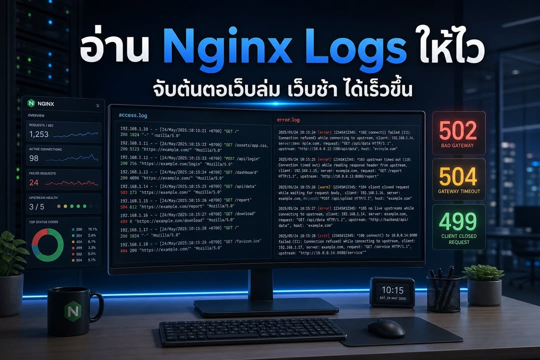 อ่าน Nginx Logs ให้เป็น เพื่อลดเวลา Debug เว็บได้อย่างมีประสิทธิภาพ