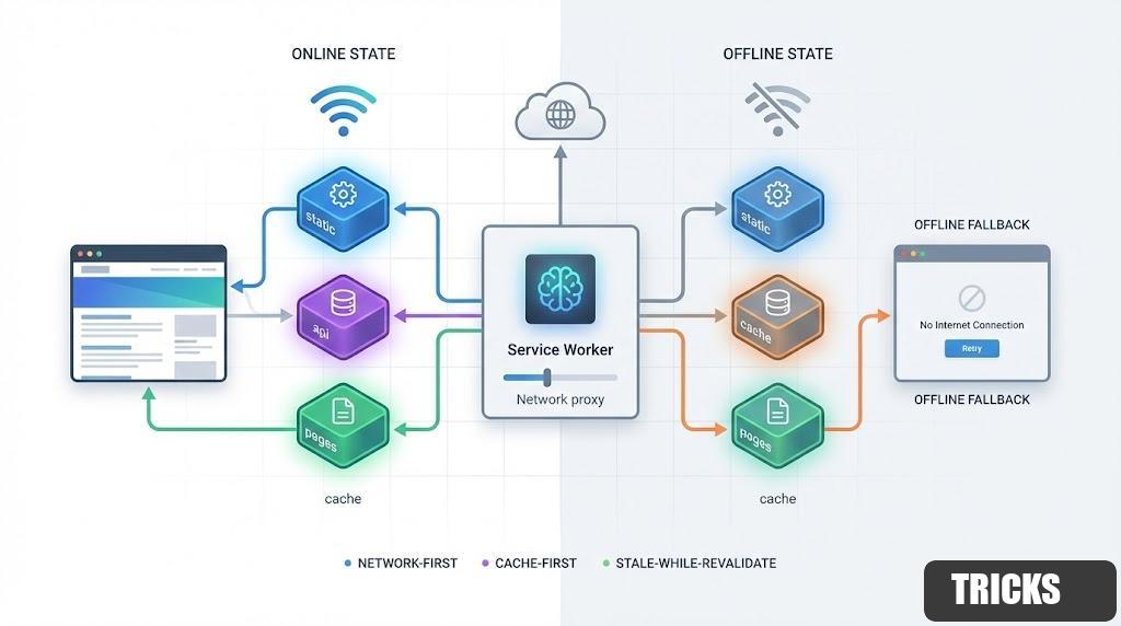 Service Worker ทำ Offline Page และ Cache อัจฉริยะให้เว็บลื่นแม้เน็ตหลุด
