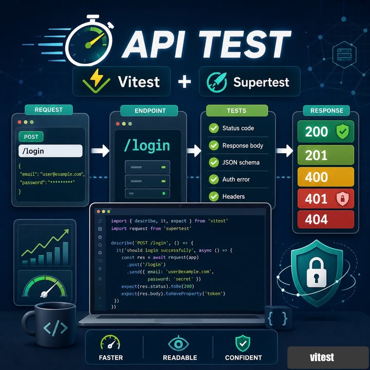 ทดสอบ API ให้เร็ว อ่านง่าย และมั่นใจขึ้นด้วย Vitest + Supertest
