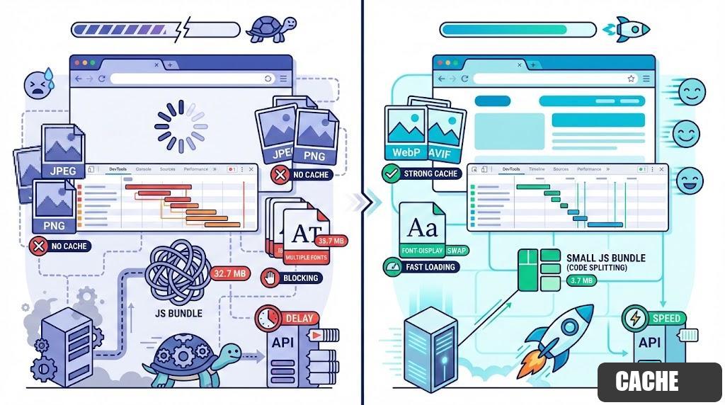 5 จุดที่ทำให้เว็บช้าแบบไม่รู้ตัว พร้อมวิธีเช็กและแก้ให้เร็วขึ้นทันที