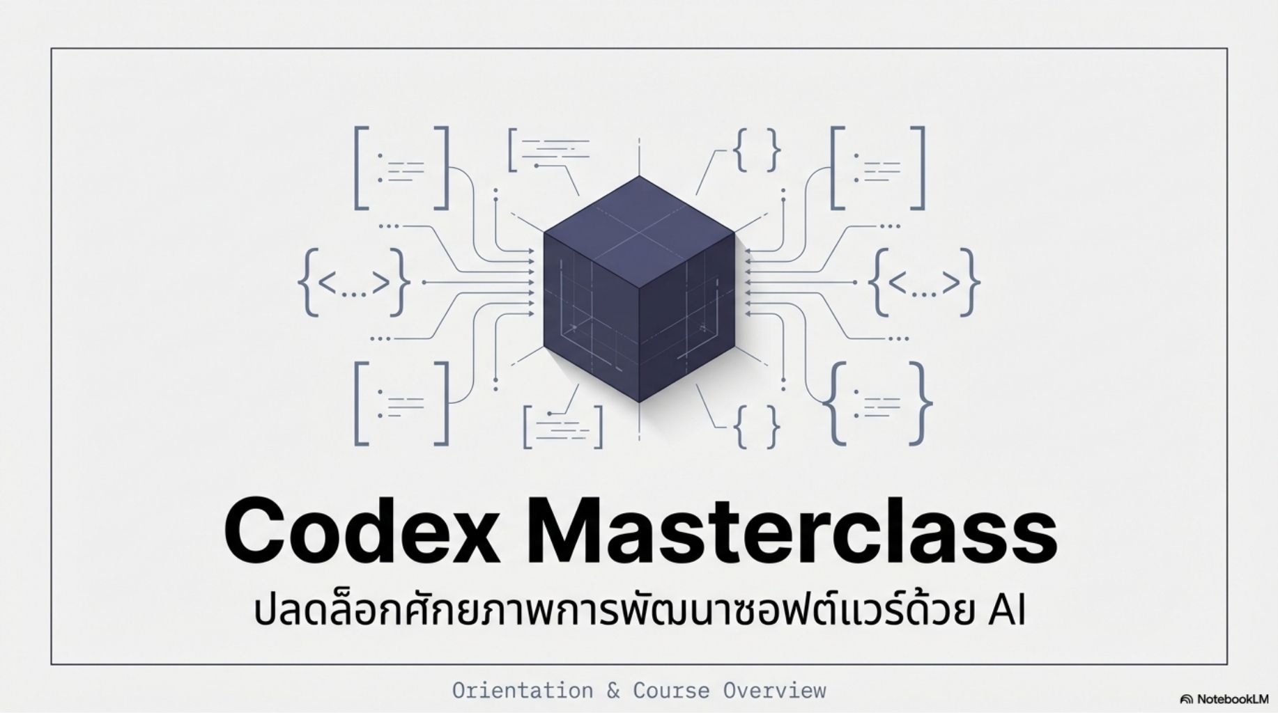 สไลด์คอร์ส Codex ปฏิวัติการเขียนโค้ดด้วย Agentic AI 1