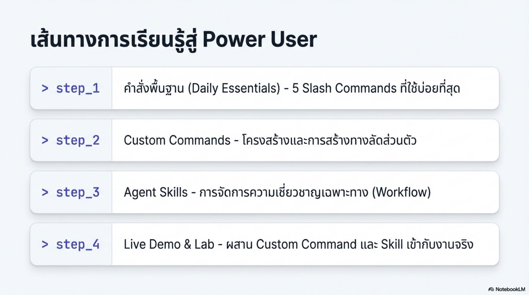 สไลด์คอร์ส Gemini CLI ผู้ช่วย AI สำหรับคนเขียนโค้ด thumbnail 25